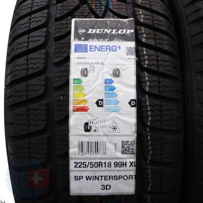 3. 2 x DUNLOP 225/50 R18 99H XL SP Winter Sport 3D AO Winterreifen 2022 WIE NEU VOLL