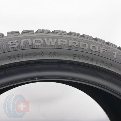 4.  245 40 19 1x NOKIN  45/40 R19 98V XL Snowproof 1 Winterreifen 2024 6mm