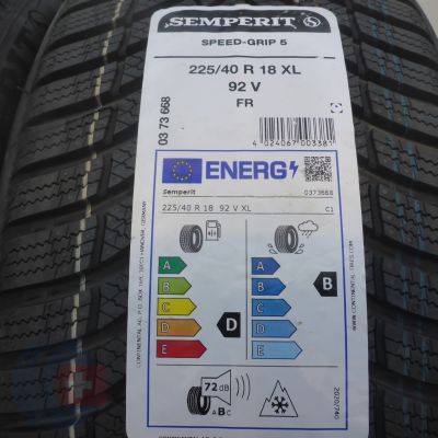 4. 225 40 18 4x SEMPERIT 225/40 R18 92V XL Speed-Grip 5 Winterreifen 2026 Ungebraucht  