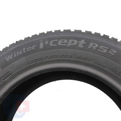 4. 195 60 15 2x HANKOOK 195/60 R15 88T Winter I Cept RS2 W452 Winterreifen 2020 WIE NEU 7,8-8mm