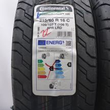 2. 215 65 16C 2x CONTINENTAL 215/65 R16C 109/107T ContiVanContact 100 Sommerreifen 2022 Voll