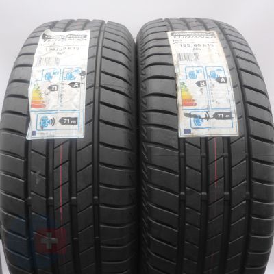 195 60 15 2x BRIDGESTONE 195/60 R15 88V Turanza T005 Sommerreifen 2019 VOLL WIE NEU