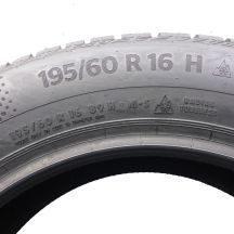 7. 195 60 16 4x CONTINENTAL 195/60 R16 89H WinterContact TS 860 S BMW Winterreifen 2020 VOLL WIE NEU
