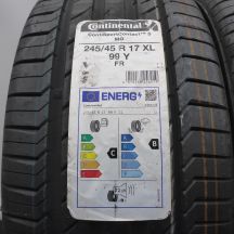 2. 245 45 17 2x CONTINENTAL 245/45 R17 99Y XL ContiSportContact5 MO Sommerreifen 2022 WIE NEU VOLL