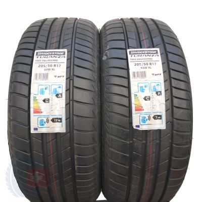 205 50 17 2x BRIDGESTONE 205/50 R17 93W XL Turanza T005 RFT Sommerreifen 2019 VOLL Wie Neu