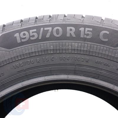 5. 195 70 15C 2x CONTINENTAL 195/70 R15C 104/102R VanContact Eco Sommerreifen 2021 VOLL Wie Neu