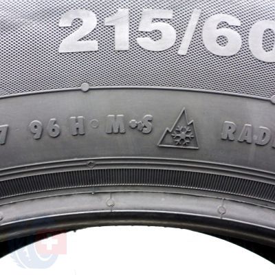 6. 215 60 17 2x CONTINENTAL 215/60 R17  96H ContiWinterContact TS 830P M0 Winterreifen 2022 VOLL WIE NEU