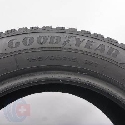 6. 195 60 15 2x GOODYEAR 195/60 R15 88T UltraGrip 9+ Winterreifen 2021 6,8mm