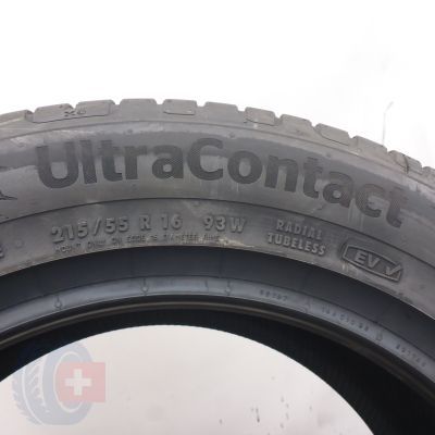 4. 215 55 16 1x CONTINENTAL 215/55 R16 93W UltraContact Sommerreifen 2024 Ungebraucht   