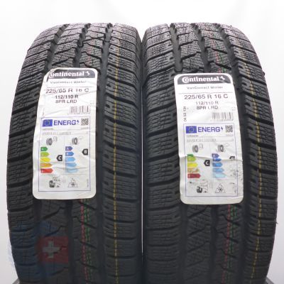 4. 225 65 16C 4x CONTINENTAL 225/65 R16C 112/110R VanContact Winter Winterreifen 2023 Ungebraucht  