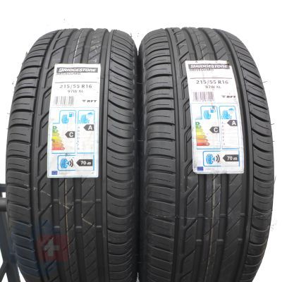 3. 215 55 16 4x BRIDGESTONE 215/55 R16 97W XL Driveguard RFT Sommerreifen 2017 VOLL WIE NEU 