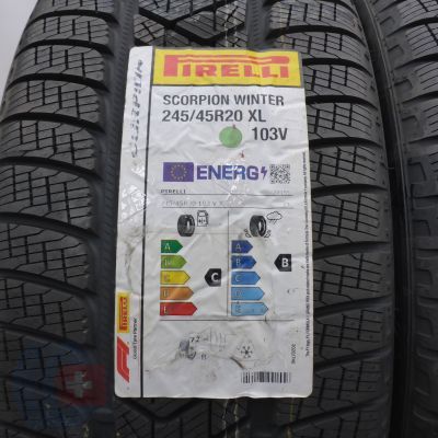 3. 245 45 20 2x PIRELLI 245/45 R20 103V XL Scorpion Winter Winterreifen 2022 WIE NEU VOLL