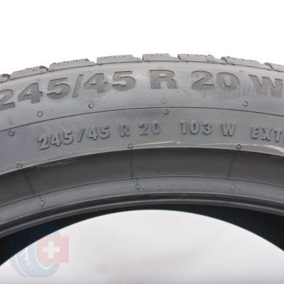 6. 245 45 20 2x CONTINENTAL 245/45 R20 103W XL WinterContact TS 850 P A0 Winterreifen 2019 Ungebraucht   