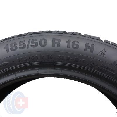 4. 2 x CONTINENTAL 185/50 R16 81H ContiWinterContact TS850 Winterreifen 2016 8mm