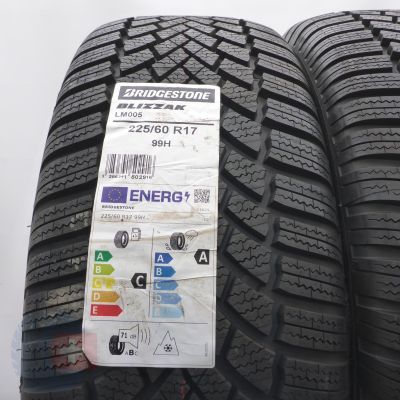 3.  225 60 17 2x BRIDGESTONE 225/60 R17 99H Blizzak LM005 Winterreifen 2023 VOLL WIE NEU 