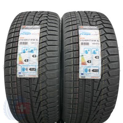 3. 215 45 17 4x HANKOOK 215/45 R17 91W XL A0 Winter I cept evo2 Winterreifen 2020 VOLL WIE NEU 