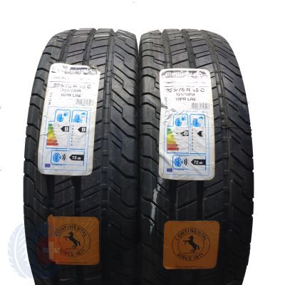 2 x CONTINENTAL 225/75 R16C 121/120R ContiVanContact 100 Sommerreifen 2018, 2019 WIE NEU VOLL