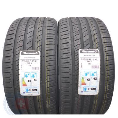 255 35 19 2x BARUM 255/35 R19 96Y XL Bravuris 5HM Sommerreifen 2019 VOLL Wie Neu