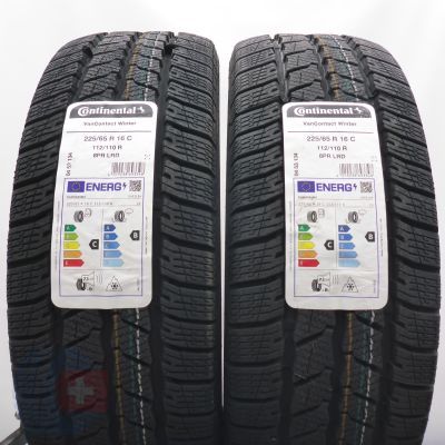 4. 225 65 16C 4x CONTINENTAL 225/65 R16C 112/110R VanContact Winter Winterreifen 2025 VOLL WIE NEU
