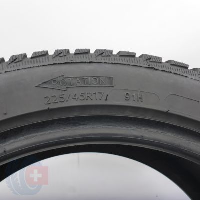 6. 225 45 17 2x MICHELIN 225/45 R17  91H Alpin 5 Winterreifen 2017 6,8-6,2mm