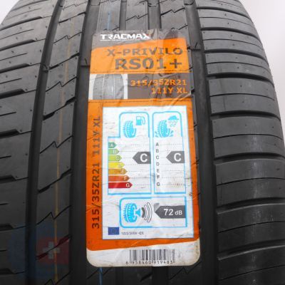 3. 315 35 21 1x TRACMAX 315/35 R21 111Y XL X-Privilo RS01+ Sommerreifen M+S 2020 WIE NEU VOLL