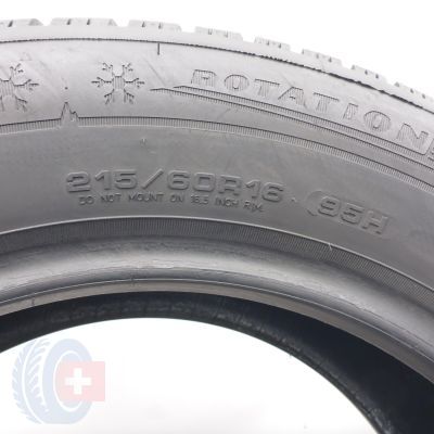 7.  215 60 16 4x DUNLOP  215/60 R16 95H WinterSport 5 Winterreifen 2020 9-8mm