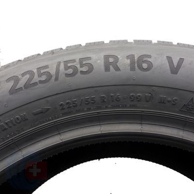 5. 225 55 16 1x CONTINENTAL 225/55 R16 99V WinterContact TS 870 P Winterreifen 2023 VOLL WIE NEU 