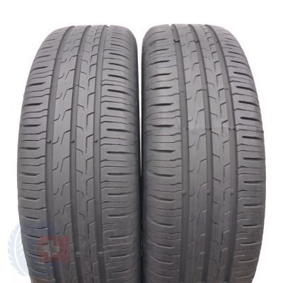 185 65 15 2x CONTINENTAL 185/65 R15 88H EcoContact 6 Sommerreifen 6mm 2023