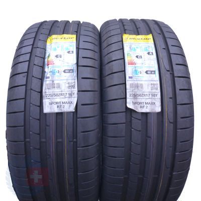  225/50 R17 2x DUNLOP 98Y XL Sport Maxx RT2 Sommerreifen 2018 VOLL WIE NEU