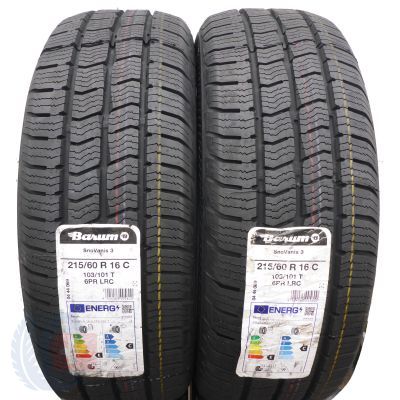 215 60 16C 2x BARUM 215/60 R16C 103/101T SnoVanis 3 Winterreifen 2022 WIE NEU VOLL