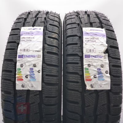 4. 195 70 15C 4x MICHELIN 195/70 R15C 104/102R Agilis Alpin Winterreifen 2025 WIE NEU VOLL