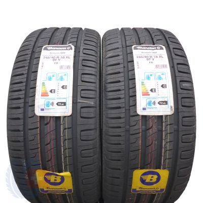 245 40 18 2x BARUM 245/40 R18 97Y XL Bravuris 3 HM Sommerreifen 2018 VOLL Wie Neu