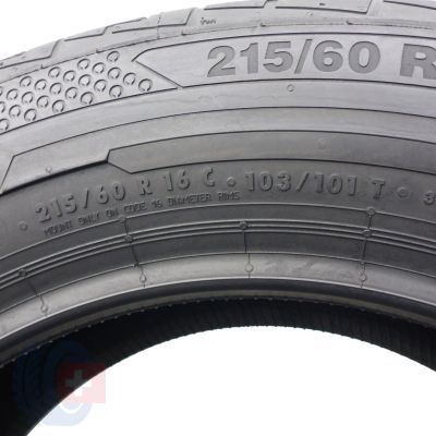 6. 215 60 16C 4x CONTINENTAL 215/60 R16C 103/101T ContiVanContact 100 Sommerreifen 2020 VOLL WIE NEU 