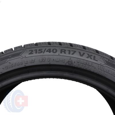 3. 215 40 17 1x BARUM 215/40 R17 87V XL Polaris 5 Winterreifen 2022 8,2mm Wie Neu