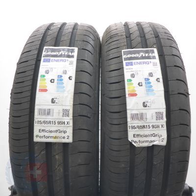 195 65 15 2x GOODYEAR 195/65 R15 95H XL EfficientGrip Performance 2 Sommerreifen 2025 VOLL WIE NEU  