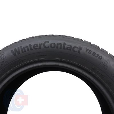 4. 215 55 16 1x CONTINENTAL 215/55 R16 97H XL WinterContact TS870 Winterreifen 7,8mm 2022 Wie Neu