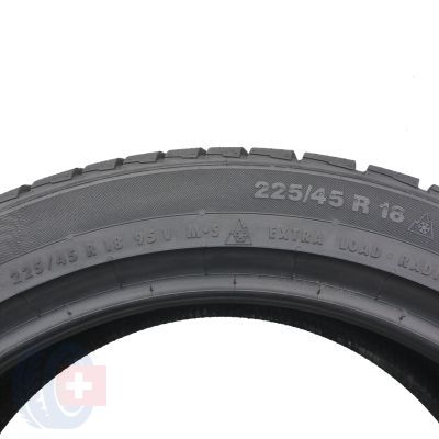 4. 2 x CONTINENTAL 225/45 R18 95V XL ContiWinterContact TS830P BMW RunFlat Winterreifen  2014 6,2mm