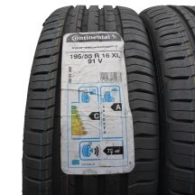2. 195 55 16 2x CONTINENTAL 195/55 R16 91V ContiPremiumContact 5 Sommerreifen 2018/19 VOLL WIE NEU 