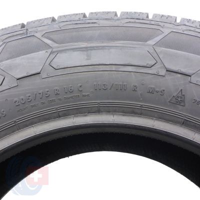 7. 205 75 16C 4x CONTINENTAL 205/75 R16C 113/111R VanContact Winter Winterreifen 2023 WIE NEU VOLL