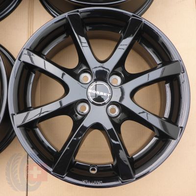 5. 4 x Alufelgen 15 Dacia Nissan Renault 4x100 5,5J Et45 Borbet WIE NEU Sandero Micra Laguna