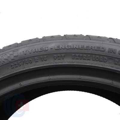 4. 2 x CONTINENTAL 225/40 R18 92Y SportContact 2 Sommerreifen 2016 UNGEBRAUCHT