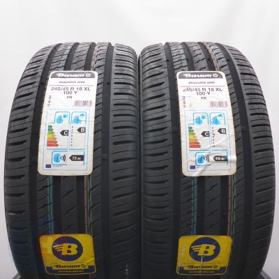 3. 245 45 18 4x BARUM 245/45 R18 100Y XL Bravuris 5HM Sommerreifen 2020 Ungebraucht  