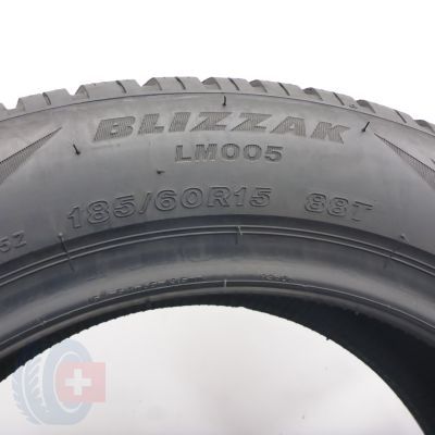 7. 185 60 15 4x BRIDGESTONE 185/60 R15 88T Blizzak Lm005 Winterreifen 2021 6,5-7mm