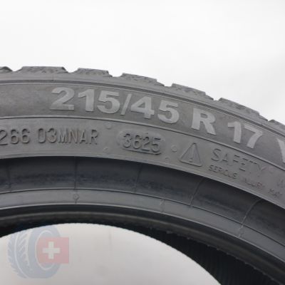 5. 215 45 17 4x SEMPERIT 215/45 R17 91V XL Speed-Grip 5 Winterreifen 2024 7-7,2mm