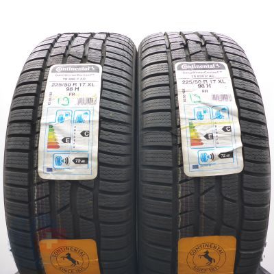  225 50 17 2x CONTINENTAL 225/50 R17 98H XL ContiWinterContact TS 830 P A0 Winterreifen 2019 Ungebraucht   