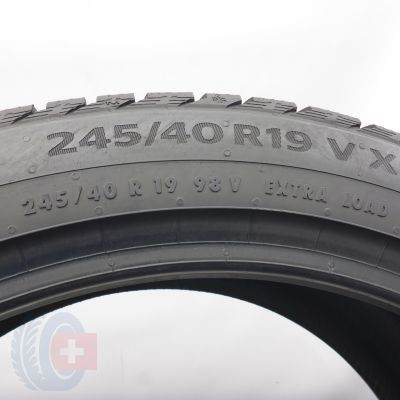 6. 245 40 19 4x CONTINENTAL 245/40 R19 98V XL WinterContact TS860S Winterreifen 2023 6-6,8mm