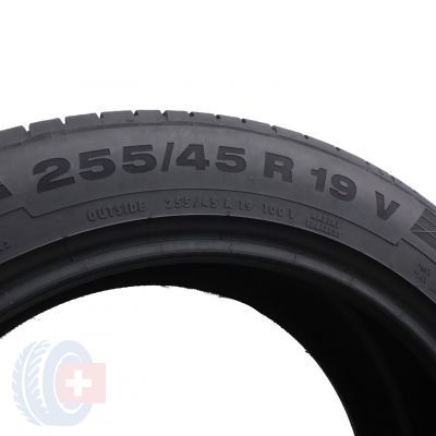 7. 4 x CONTINENTAL 255/45 R19 100V ContiSportContact 5 Seal  Sommerreifen 2017 6.2mm