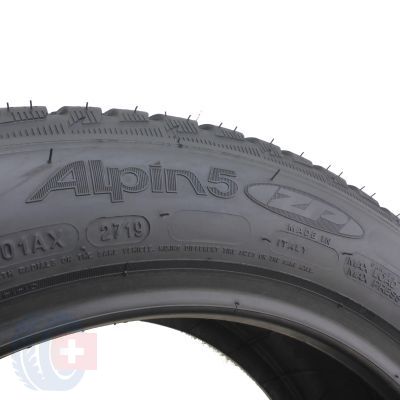 5. 1 x MICHELIN 205/55 R17 91H Alpin 5 ZP Winterreifen 2019  WIE NEU 8mm