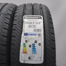3. 215 65 15C 2x CONTINENTAL 215/65 R15C 104/102T VanContact Eco Sommerreifen 2022 VOLL 