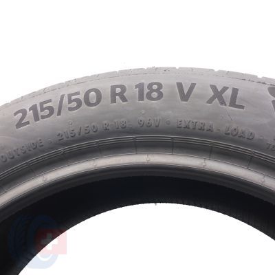 7. 215 50 18 4x CONTINENTAL 215/50 R18 96V XL EcoContact 6 Sommerreifen 2022 VOLL WIE NEU